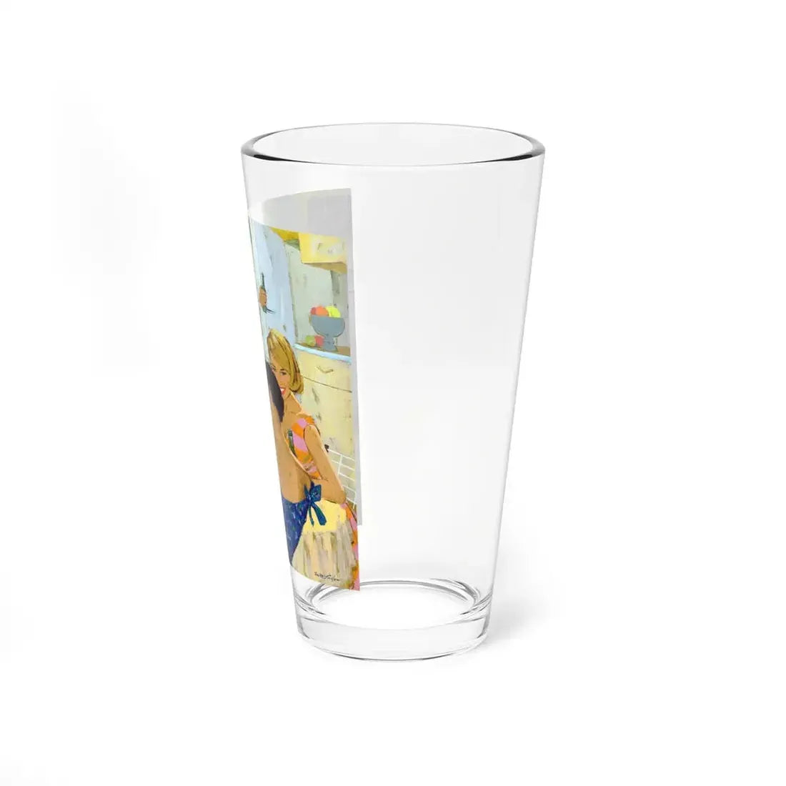 Only Ballantine Ale Brews 'Brewer's Gold, advt illustration (Magazine Illustration) Pint Glass 16oz - Go Mug Yourself