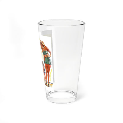 Only By Highway (2), Greyhound advertisement, 1946 (Magazine Illustration) Pint Glass 16oz-Go Mug Yourself