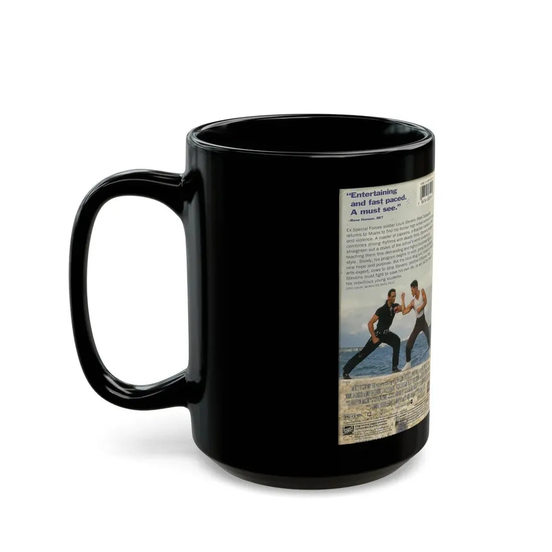 ONLY THE STRONG (VHS COVER) - Black Coffee Mug - Go Mug Yourself