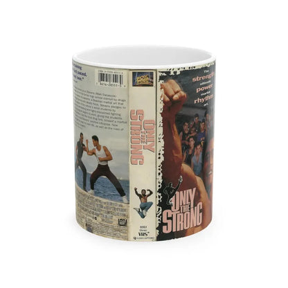 ONLY THE STRONG (VHS COVER) - White Coffee Mug 11oz - Go Mug Yourself