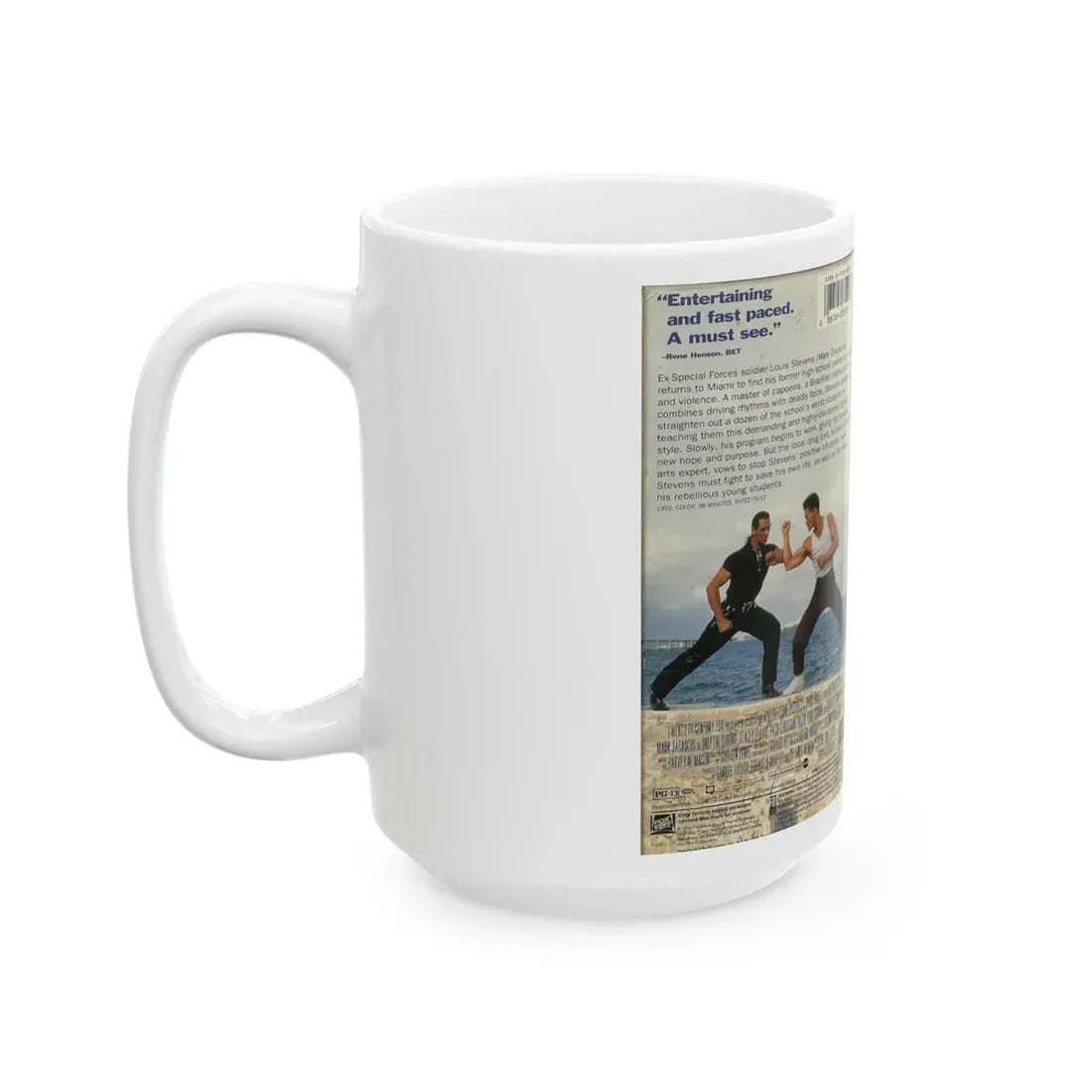 ONLY THE STRONG (VHS COVER) - White Coffee Mug - Go Mug Yourself