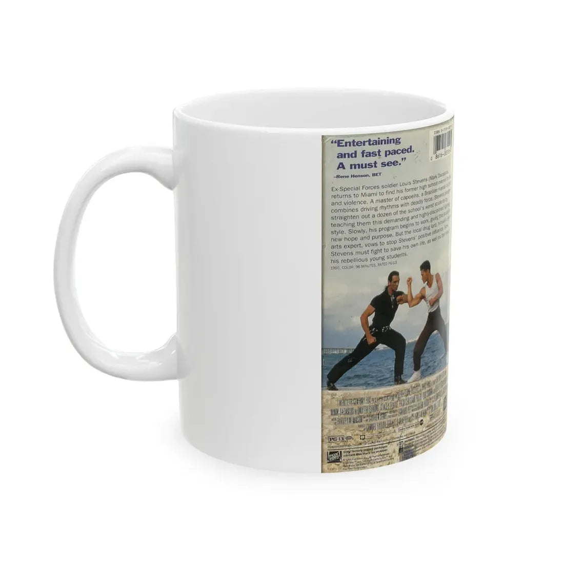 ONLY THE STRONG (VHS COVER) - White Coffee Mug - Go Mug Yourself