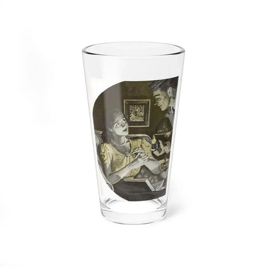 Only Two People (1), Redbook, February 1948 (Magazine Illustration) Pint Glass 16oz 16oz - Go Mug Yourself