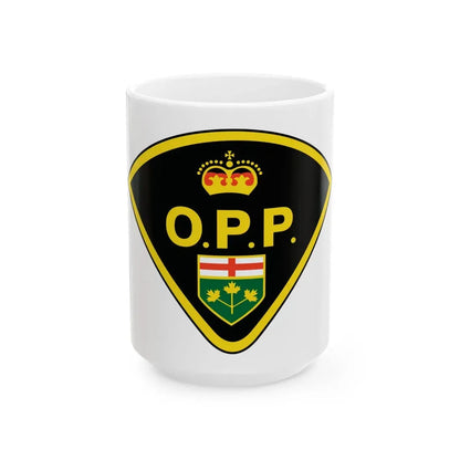 Ontario Provincial Police - White Coffee Mug 15oz - Go Mug Yourself