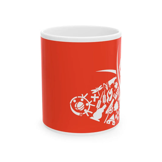 Oost Gelre vlag oranje (Netherlands) White Coffee Mug 11oz - Go Mug Yourself