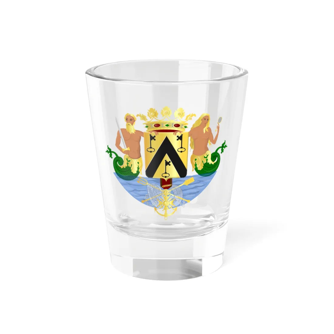 Oostende wapen (Belgium) (Coat of Arms) Shot Glass 1.5oz 1.5oz - Go Mug Yourself