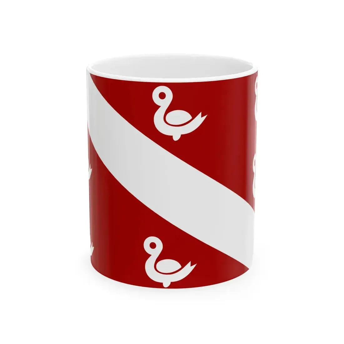 Oostkamp vlag (Belgium) White Coffee Mug 11oz - Go Mug Yourself