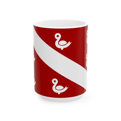 Oostkamp vlag (Belgium) White Coffee Mug 15oz - Go Mug Yourself