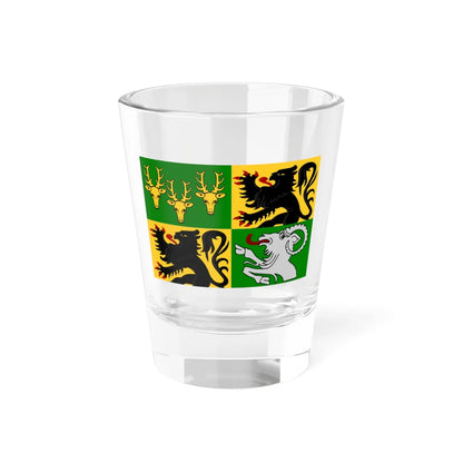 Oostrozebeke vlag (Belgium) Shot Glass 1.5oz 1.5oz - Go Mug Yourself