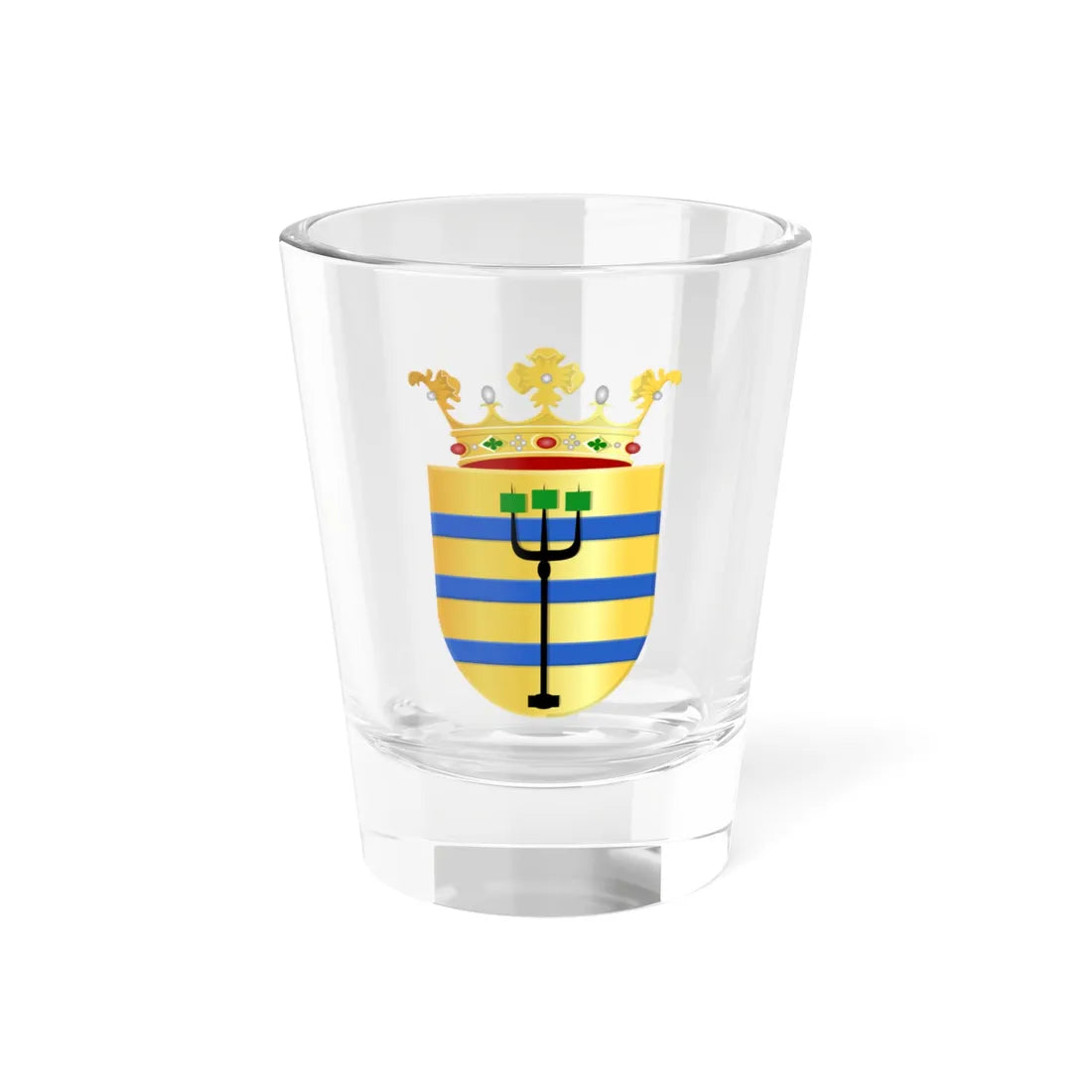 Oostzaan wapen (Netherlands) (Coat of Arms) Shot Glass 1.5oz 1.5oz - Go Mug Yourself