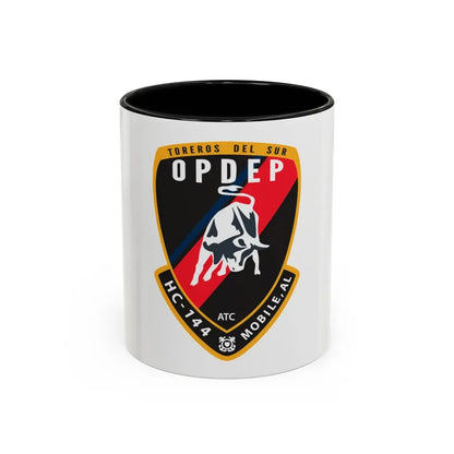 OPDEP HC 144 (U.S. Coast Guard) Accent Coffee Mug 11oz Black - Go Mug Yourself