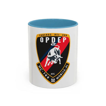 OPDEP HC 144 (U.S. Coast Guard) Accent Coffee Mug 11oz Light Blue - Go Mug Yourself