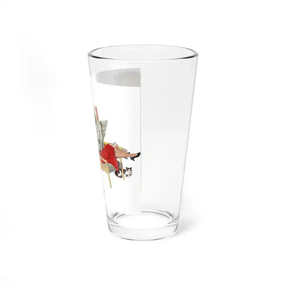 Open Before Christmas, Women's Home Companion, December 1956 (Magazine Illustration) Pint Glass 16oz - Go Mug Yourself