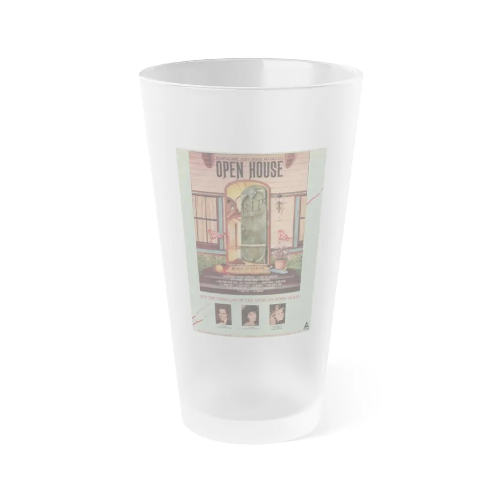 OPEN HOUSE 1987 Movie Poster - Frosted Pint Glass 16oz-16oz-Frosted-Go Mug Yourself