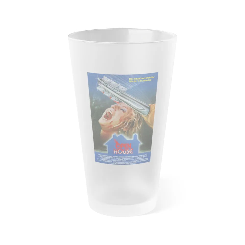 OPEN HOUSE (GERMAN) 1987 Movie Poster - Frosted Pint Glass 16oz-16oz-Frosted-Go Mug Yourself