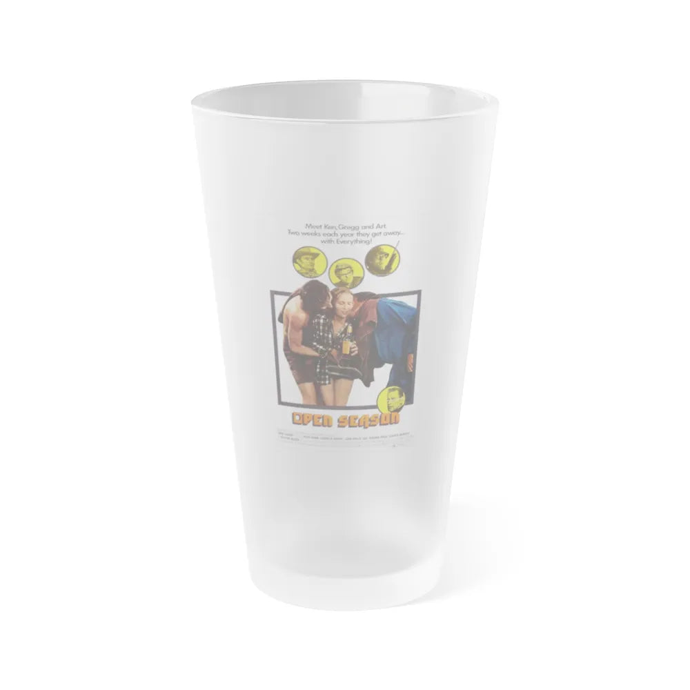 OPEN SEASON 1974 Movie Poster - Frosted Pint Glass 16oz-16oz-Frosted-Go Mug Yourself