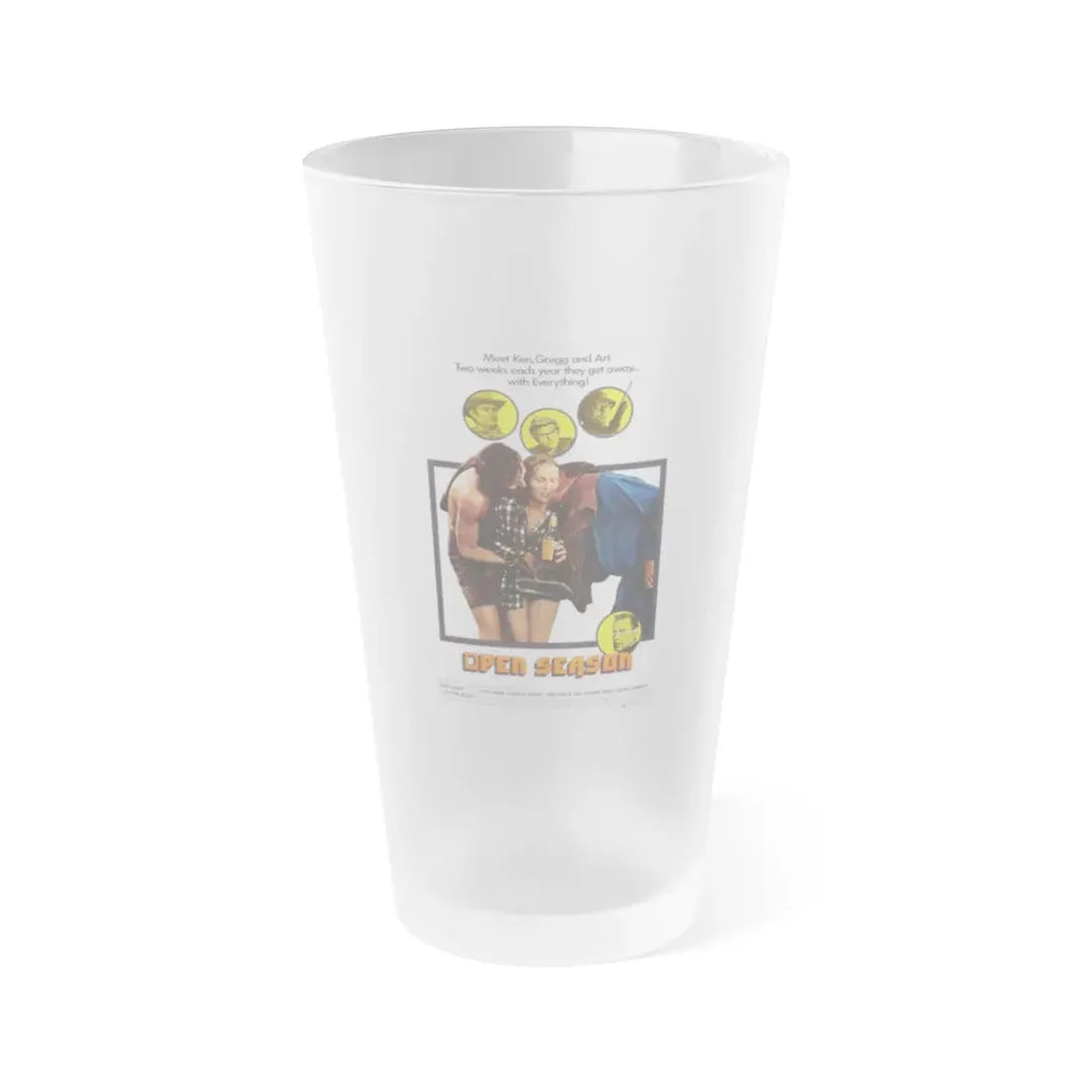 OPEN SEASON 1974 Movie Poster - Frosted Pint Glass 16oz 16oz Frosted - Go Mug Yourself