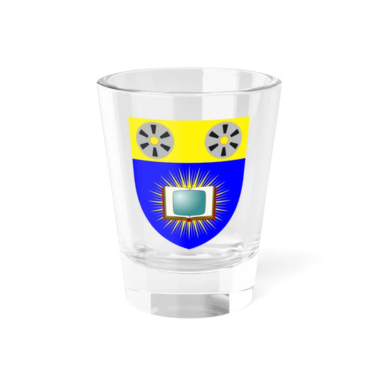 Open University arms (United Kingdom) (Coat of Arms) Shot Glass 1.5oz 1.5oz - Go Mug Yourself