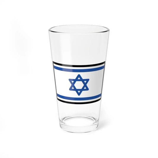 OpenMoji-color 15.0.0 1F1EE-1F1F1 (Israel) Pint Glass 16oz 16oz - Go Mug Yourself