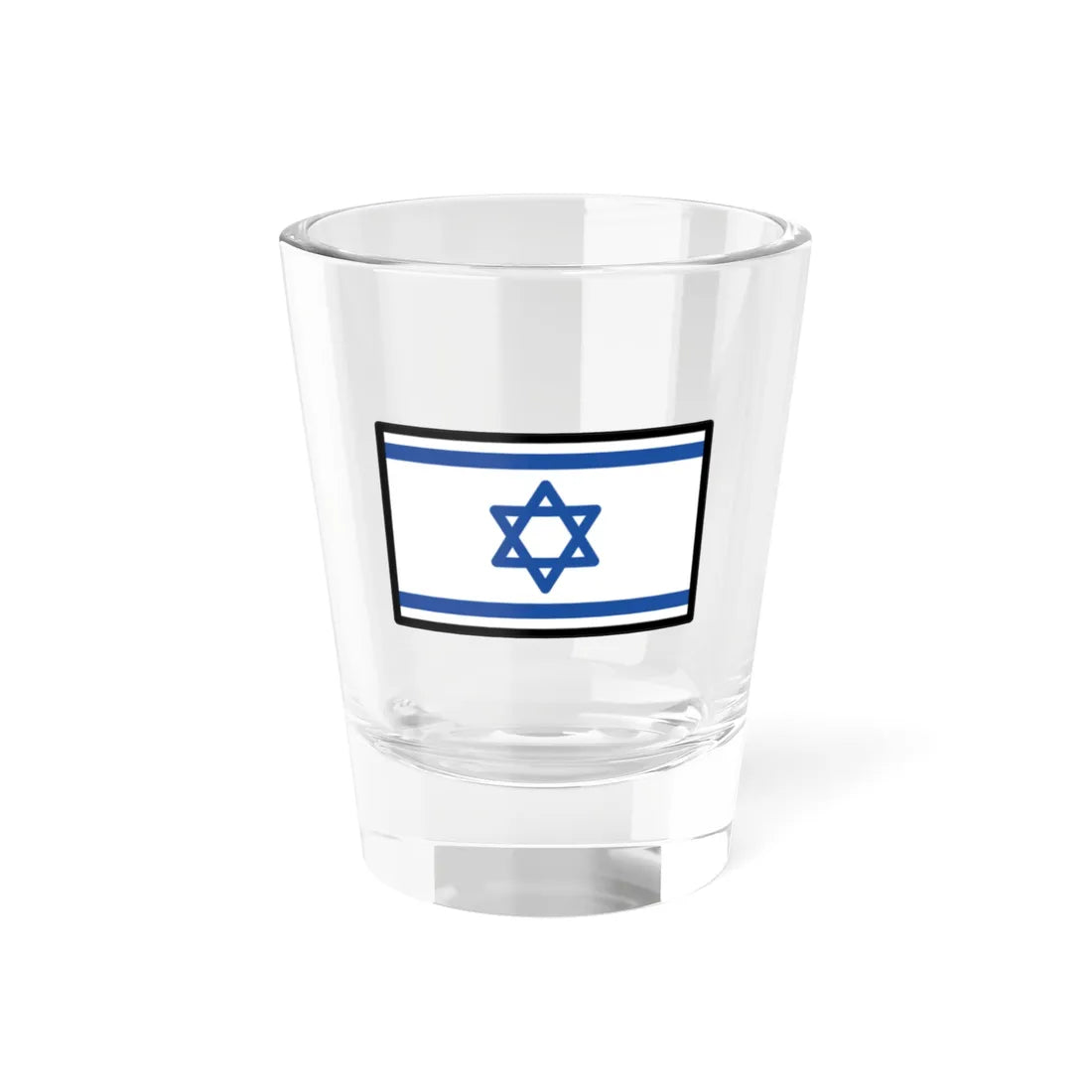OpenMoji-color 15.0.0 1F1EE-1F1F1 (Israel) Shot Glass 1.5oz 1.5oz - Go Mug Yourself