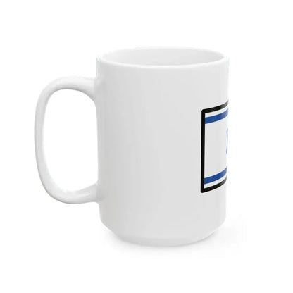 OpenMoji-color 15.0.0 1F1EE-1F1F1 (Israel) White Coffee Mug - Go Mug Yourself