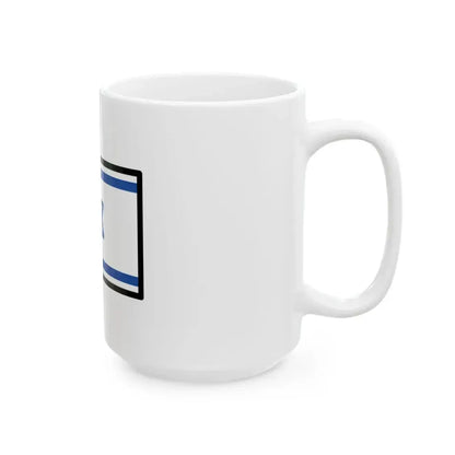 OpenMoji-color 15.0.0 1F1EE-1F1F1 (Israel) White Coffee Mug - Go Mug Yourself