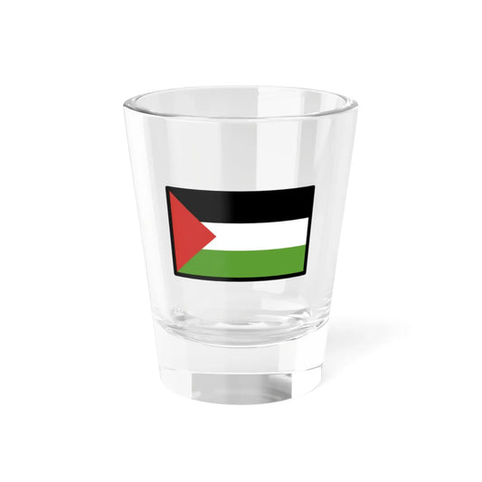 OpenMoji-color 15.0.0 1F1F5-1F1F8 (Palestine) Shot Glass 1.5oz 1.5oz - Go Mug Yourself