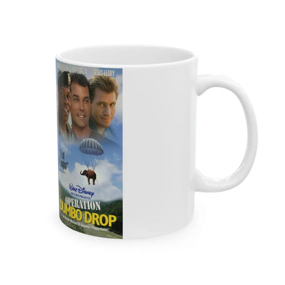 OPERATION DUMBO DROP (VHS COVER) - White Coffee Mug-Go Mug Yourself