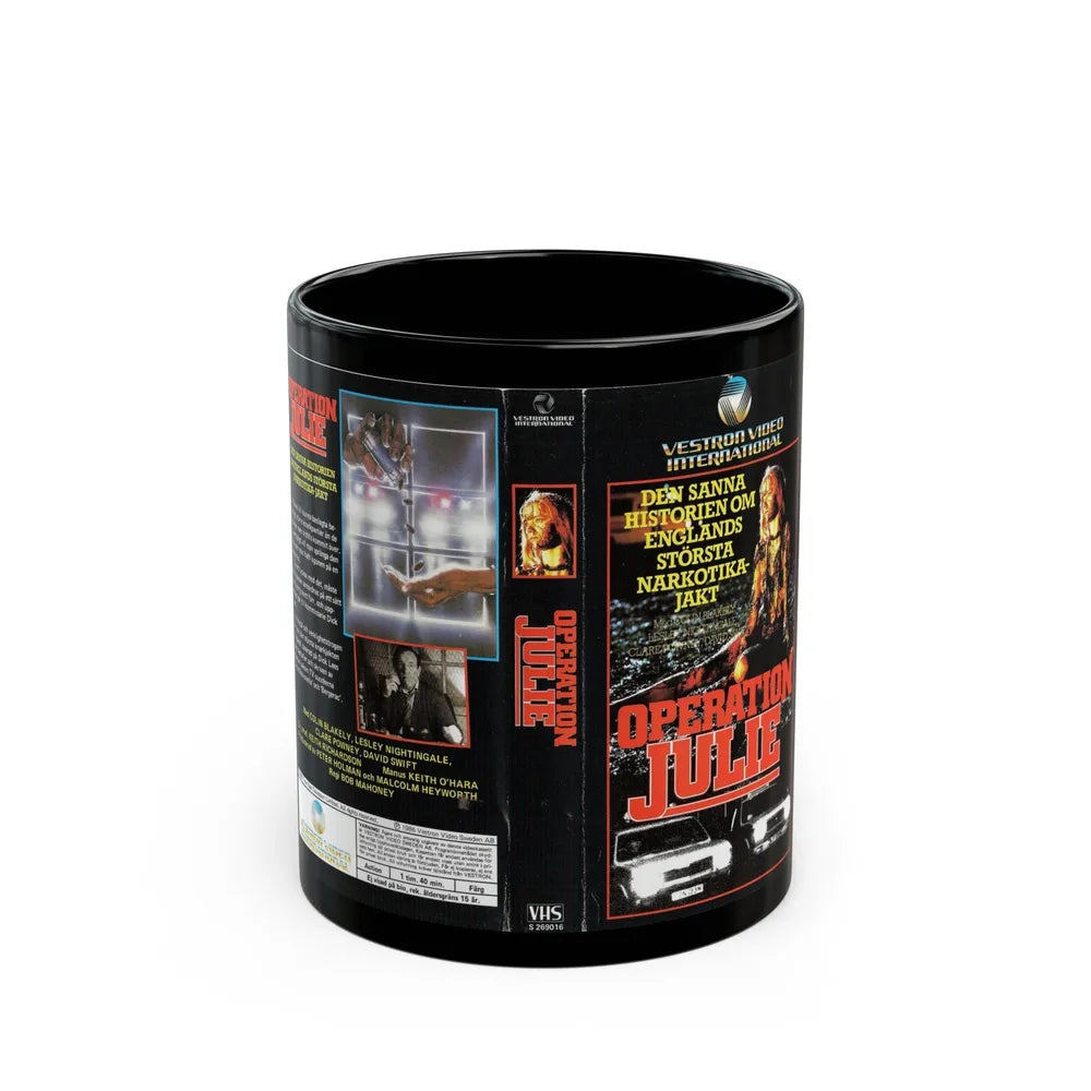 OPERATION JULIE (VHS COVER) - Black Coffee Mug-11oz-Go Mug Yourself