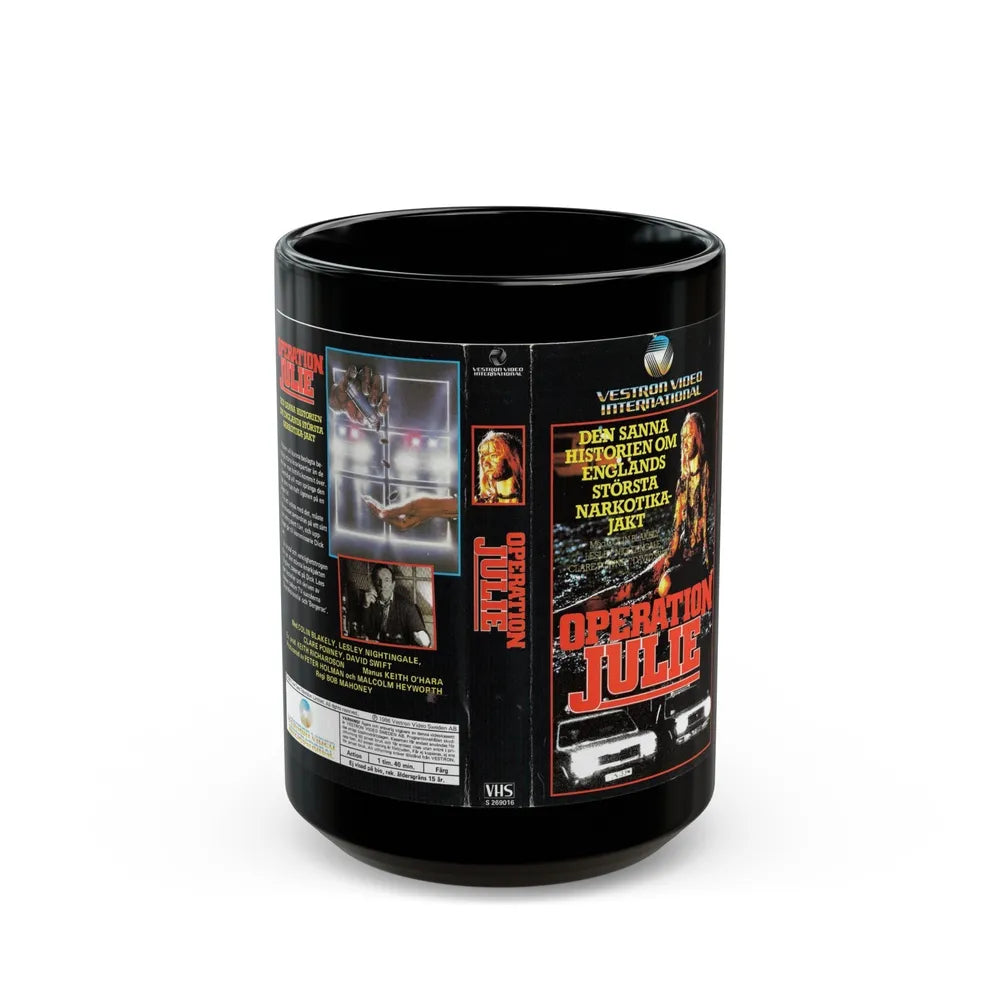 OPERATION JULIE (VHS COVER) - Black Coffee Mug-15oz-Go Mug Yourself