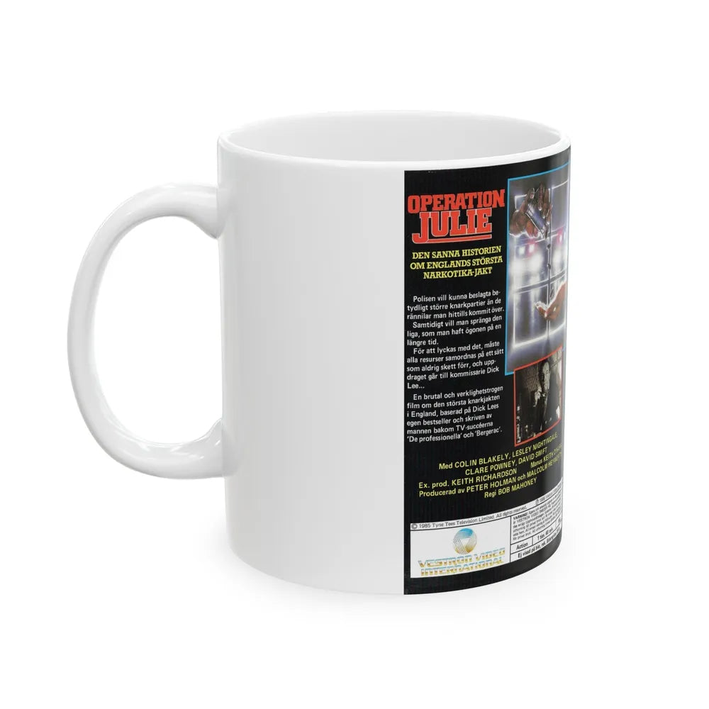 OPERATION JULIE (VHS COVER) - White Coffee Mug-Go Mug Yourself