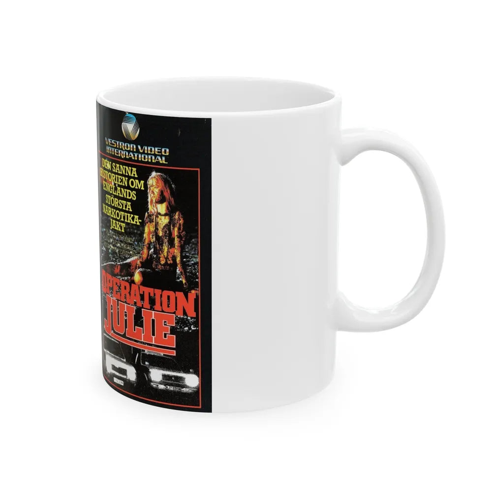 OPERATION JULIE (VHS COVER) - White Coffee Mug-Go Mug Yourself