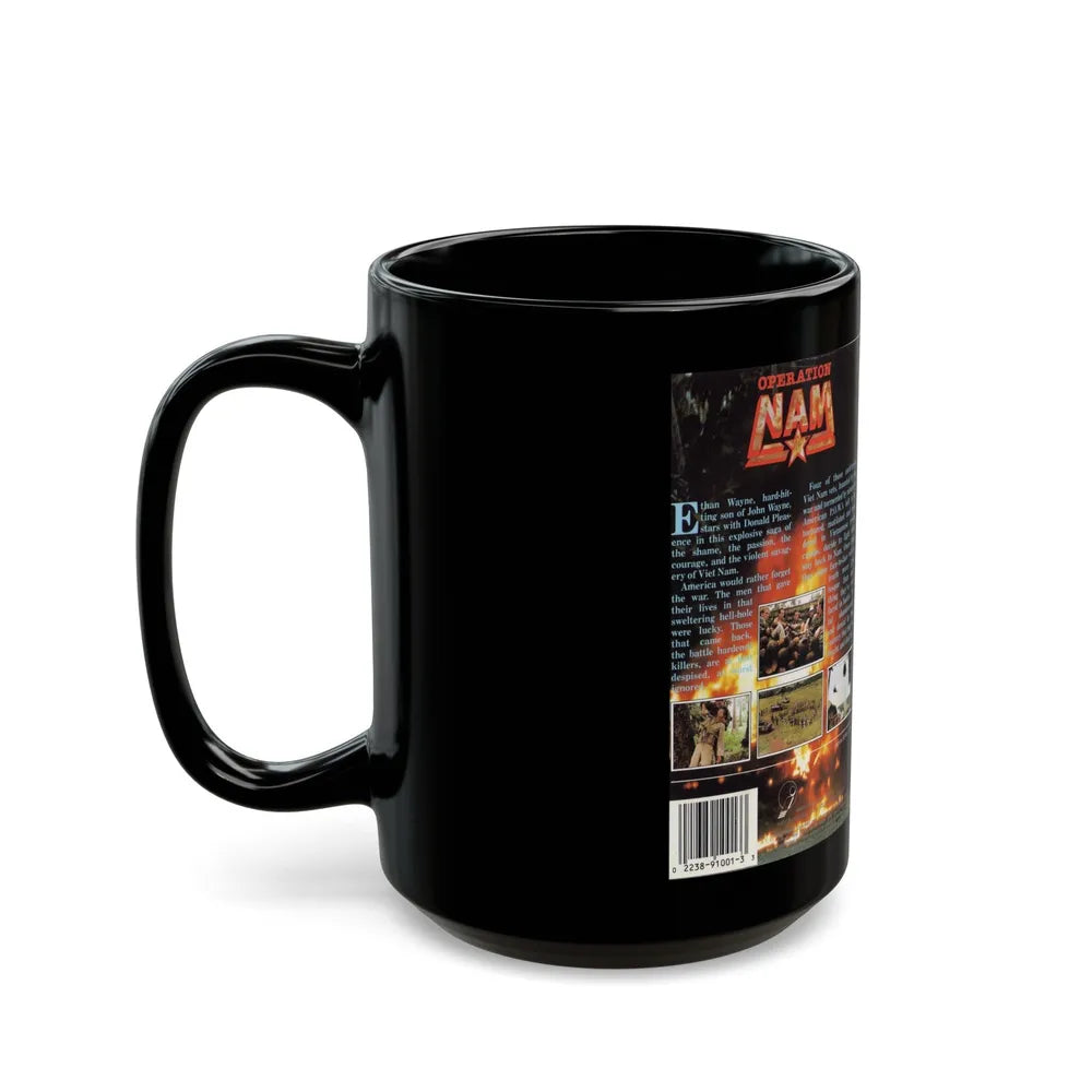 OPERATION NAM (VHS COVER) - Black Coffee Mug-Go Mug Yourself