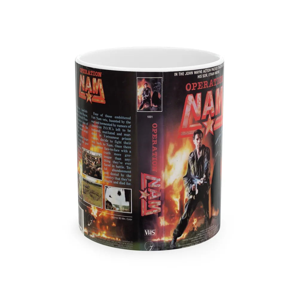 OPERATION NAM (VHS COVER) - White Coffee Mug-11oz-Go Mug Yourself