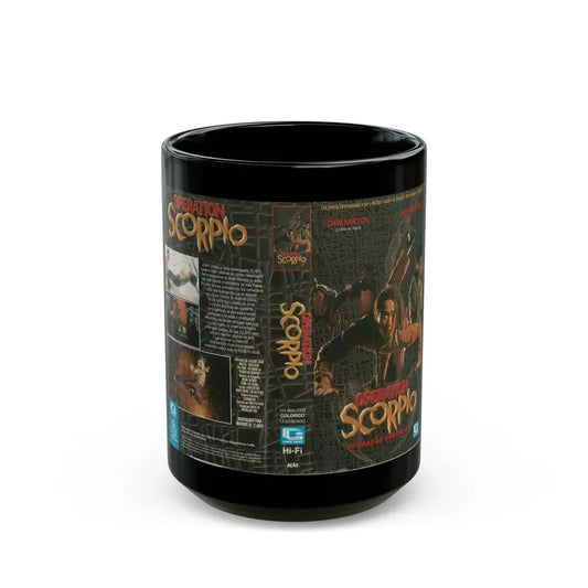 OPERATION SCORPIO (VHS COVER) - Black Coffee Mug 15oz - Go Mug Yourself