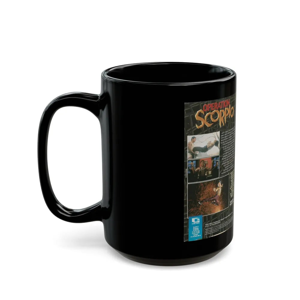 OPERATION SCORPIO (VHS COVER) - Black Coffee Mug-Go Mug Yourself