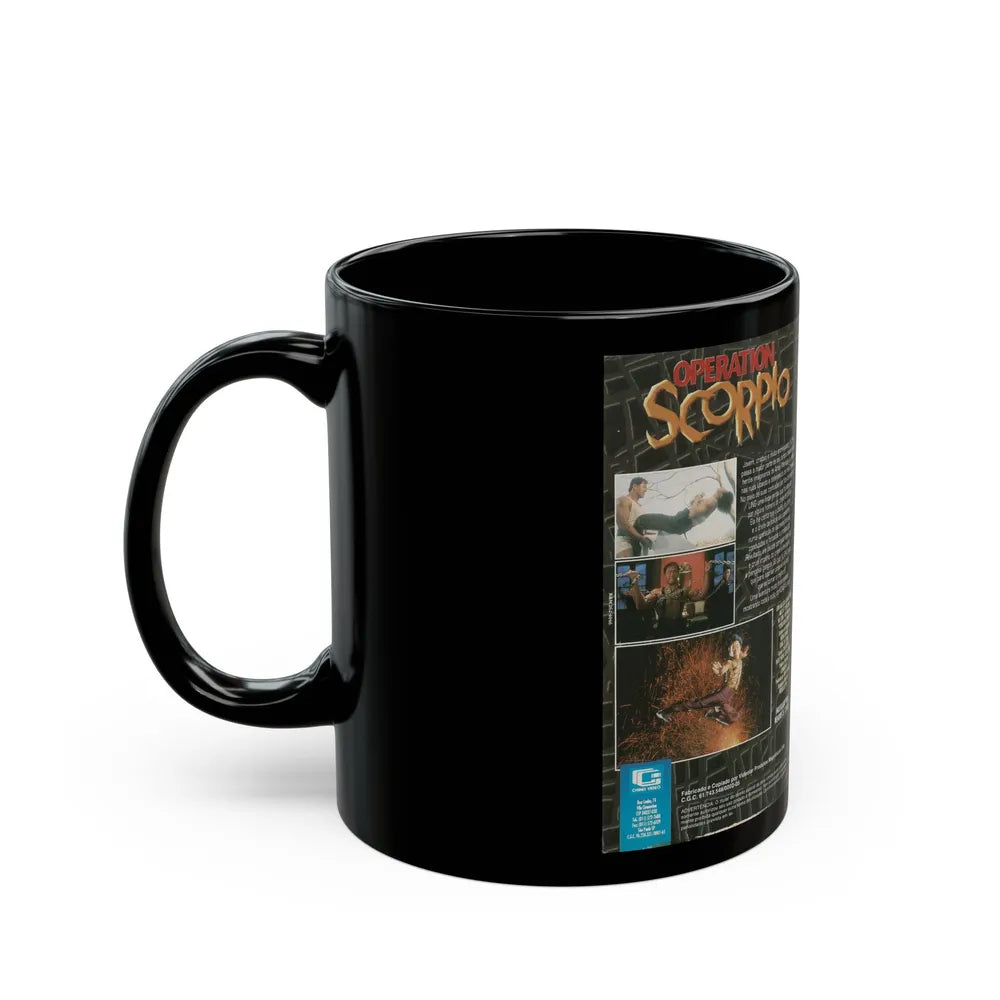 OPERATION SCORPIO (VHS COVER) - Black Coffee Mug-Go Mug Yourself