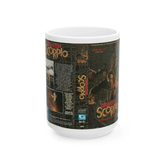OPERATION SCORPIO (VHS COVER) - White Coffee Mug 15oz - Go Mug Yourself