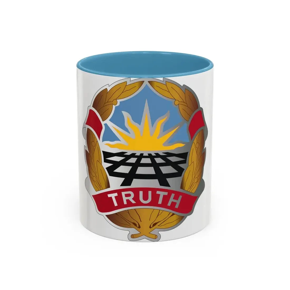 Operational Test Command (U.S. Army) Accent Coffee Mug 11oz Light Blue - Go Mug Yourself