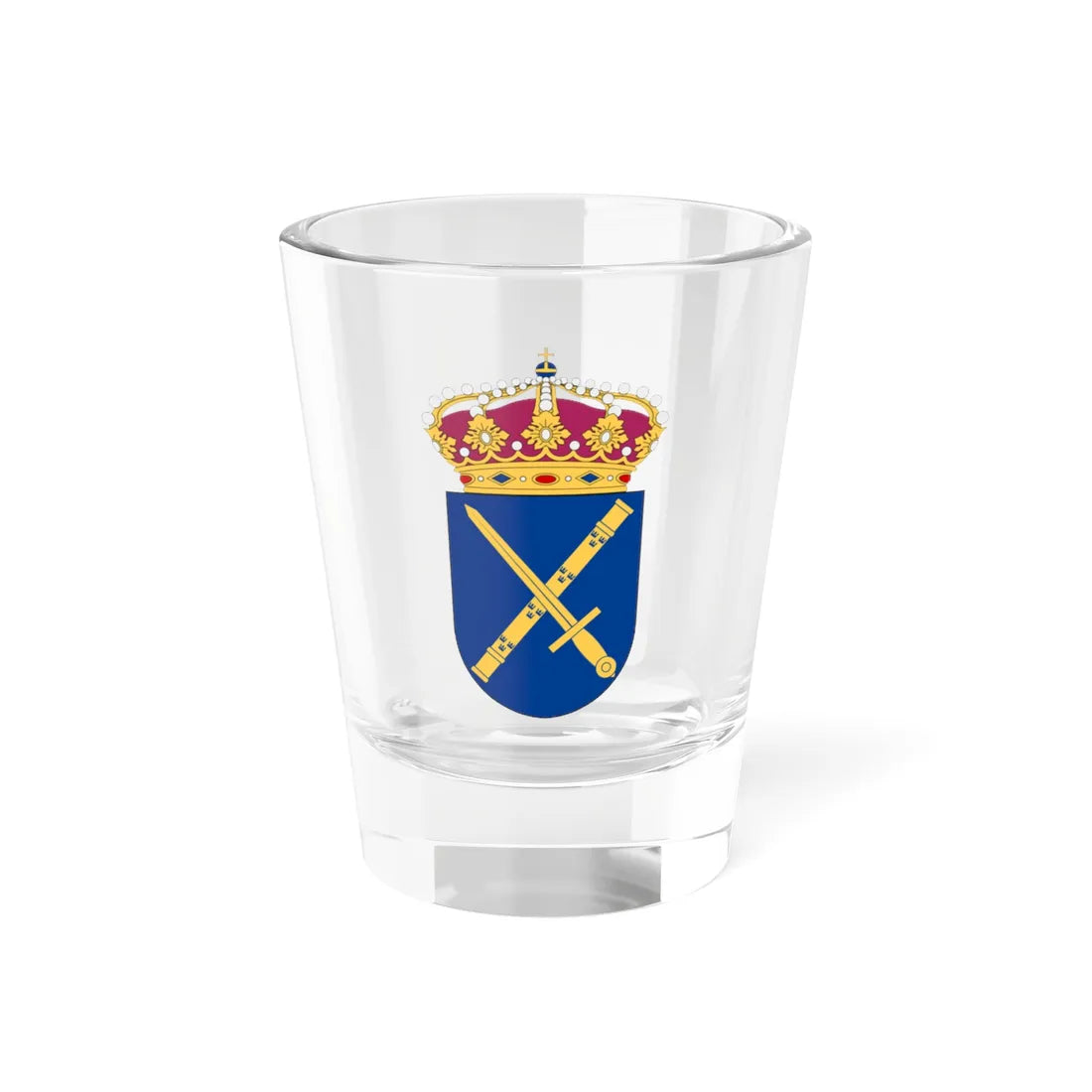 Operativa insatsledningen vapen (Sweden) (Coat of Arms) Shot Glass 1.5oz 1.5oz - Go Mug Yourself