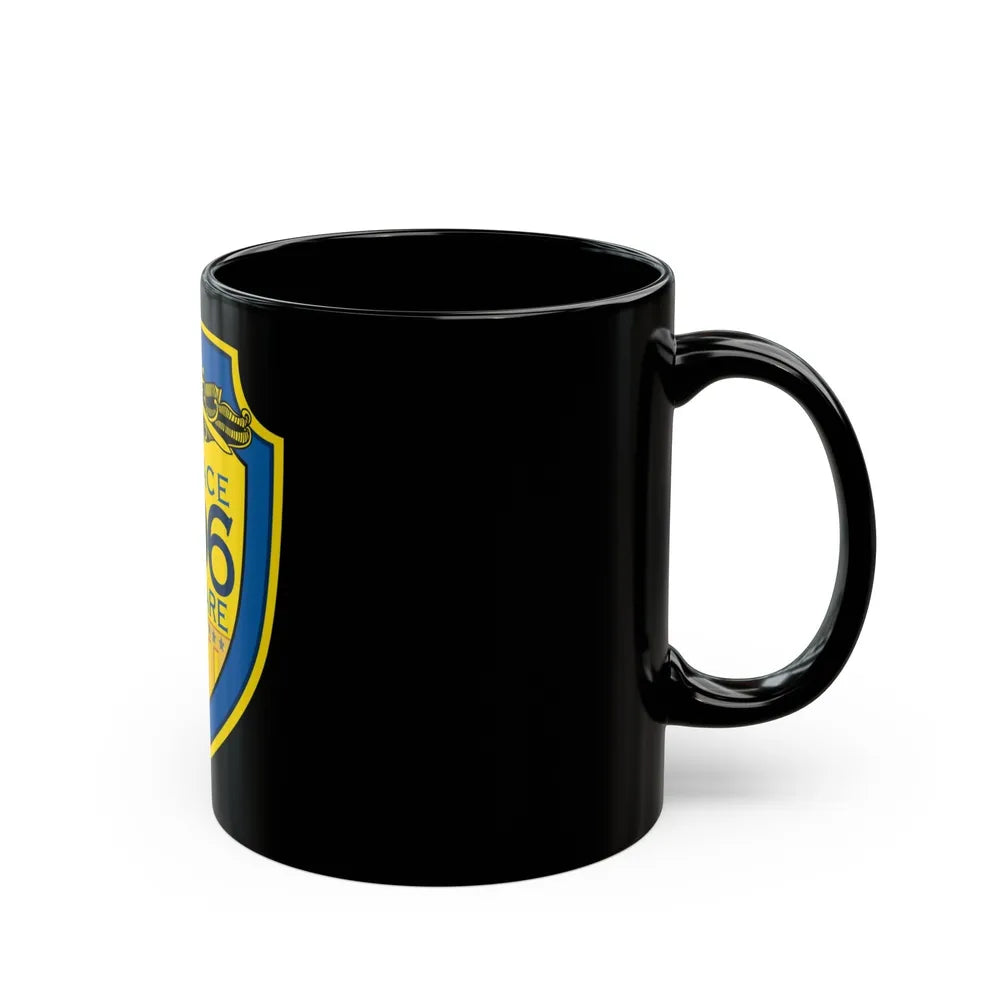 OPNAV N96 Surface Warfare N96 (U.S. Navy) Black Coffee Mug-Go Mug Yourself