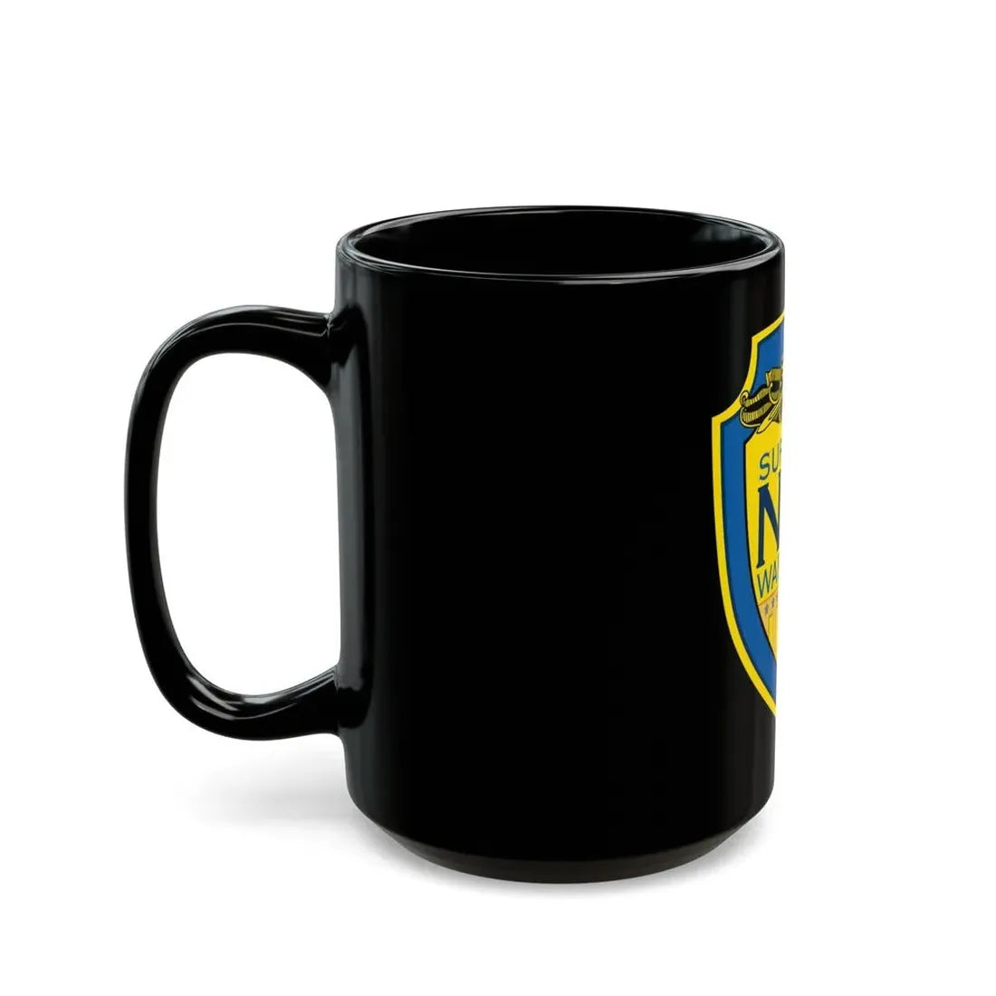 OPNAV N96 Surface Warfare N96 (U.S. Navy) Black Coffee Mug - Go Mug Yourself