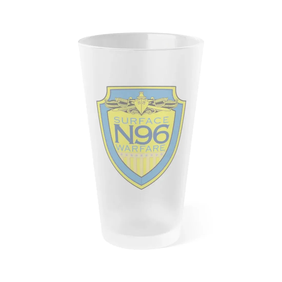 OPNAV N96 Surface Warfare N96 (U.S. Navy) Frosted Pint Glass 16oz Default Title - Go Mug Yourself