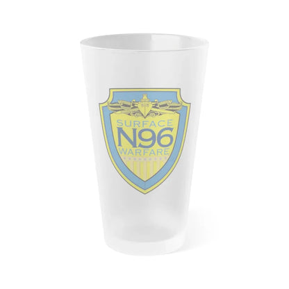 OPNAV N96 Surface Warfare N96 (U.S. Navy) Frosted Pint Glass 16oz Default Title - Go Mug Yourself