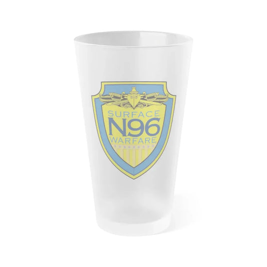 OPNAV N96 Surface Warfare N96 (U.S. Navy) Frosted Pint Glass 16oz Default Title - Go Mug Yourself