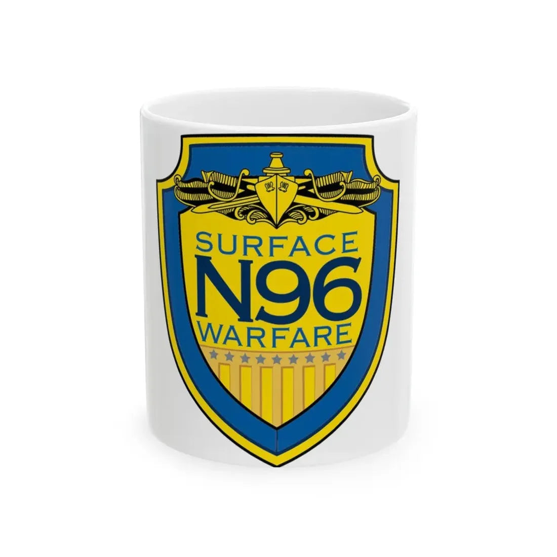 OPNAV N96 Surface Warfare N96 (U.S. Navy) White Coffee Mug 11oz - Go Mug Yourself
