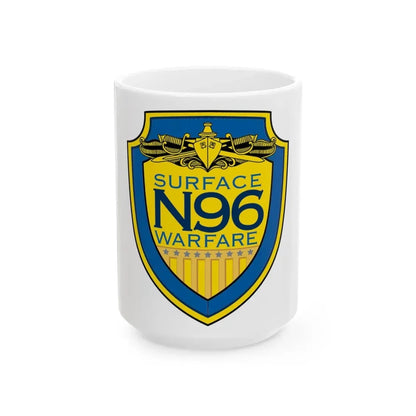 OPNAV N96 Surface Warfare N96 (U.S. Navy) White Coffee Mug 15oz - Go Mug Yourself