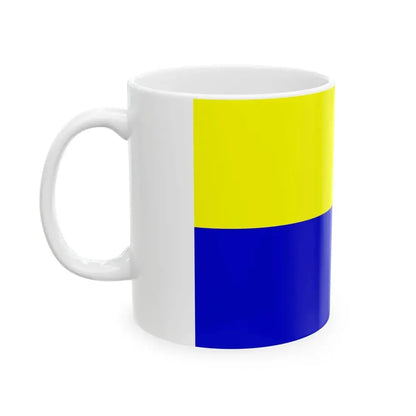 Opole flaga (Poland) White Coffee Mug - Go Mug Yourself