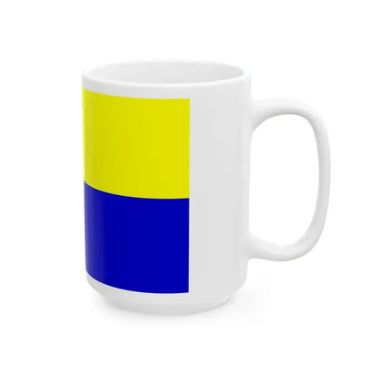 Opole flaga (Poland) White Coffee Mug - Go Mug Yourself