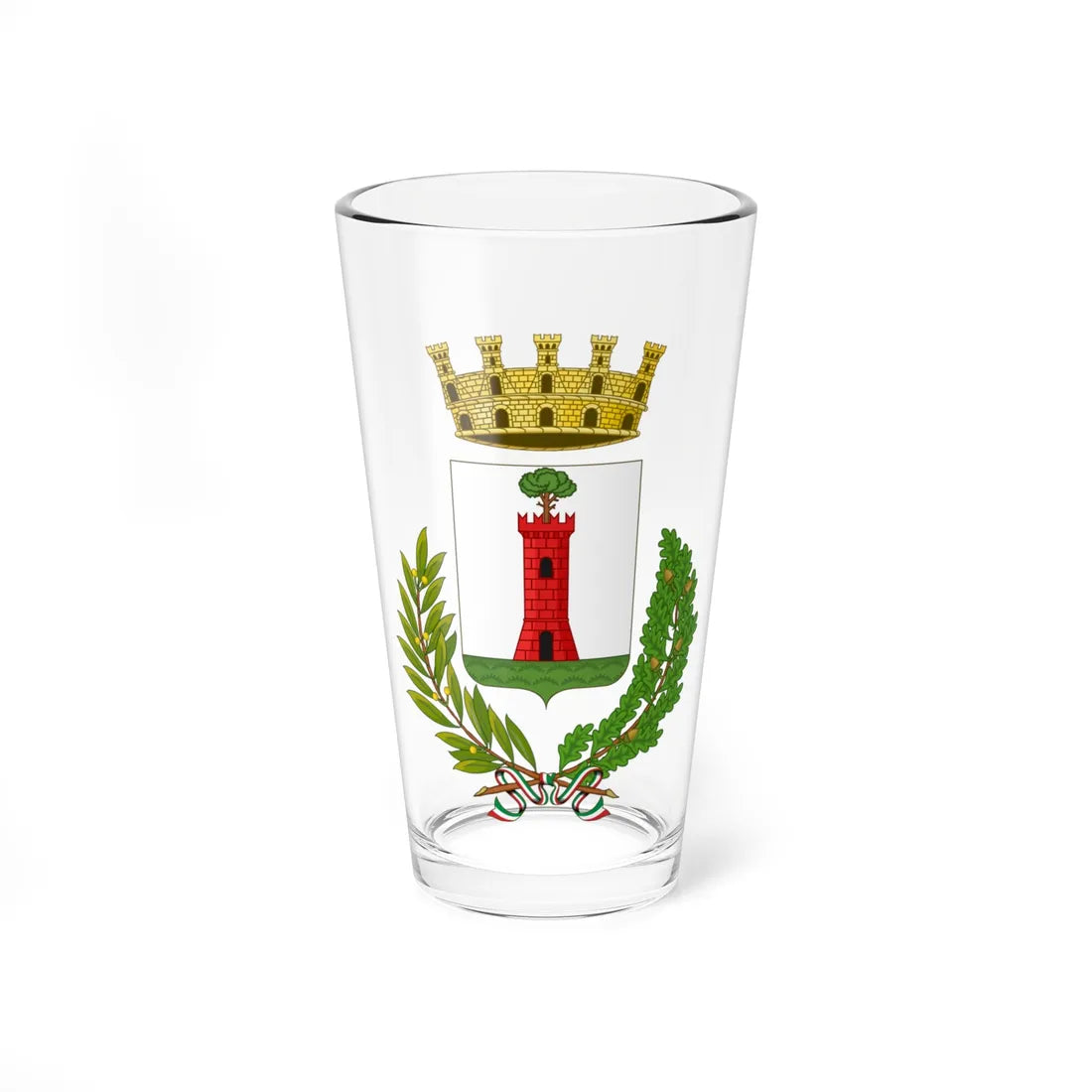 Oppeano-Stemma (Italy) (Coat of Arms) Pint Glass 16oz 16oz - Go Mug Yourself